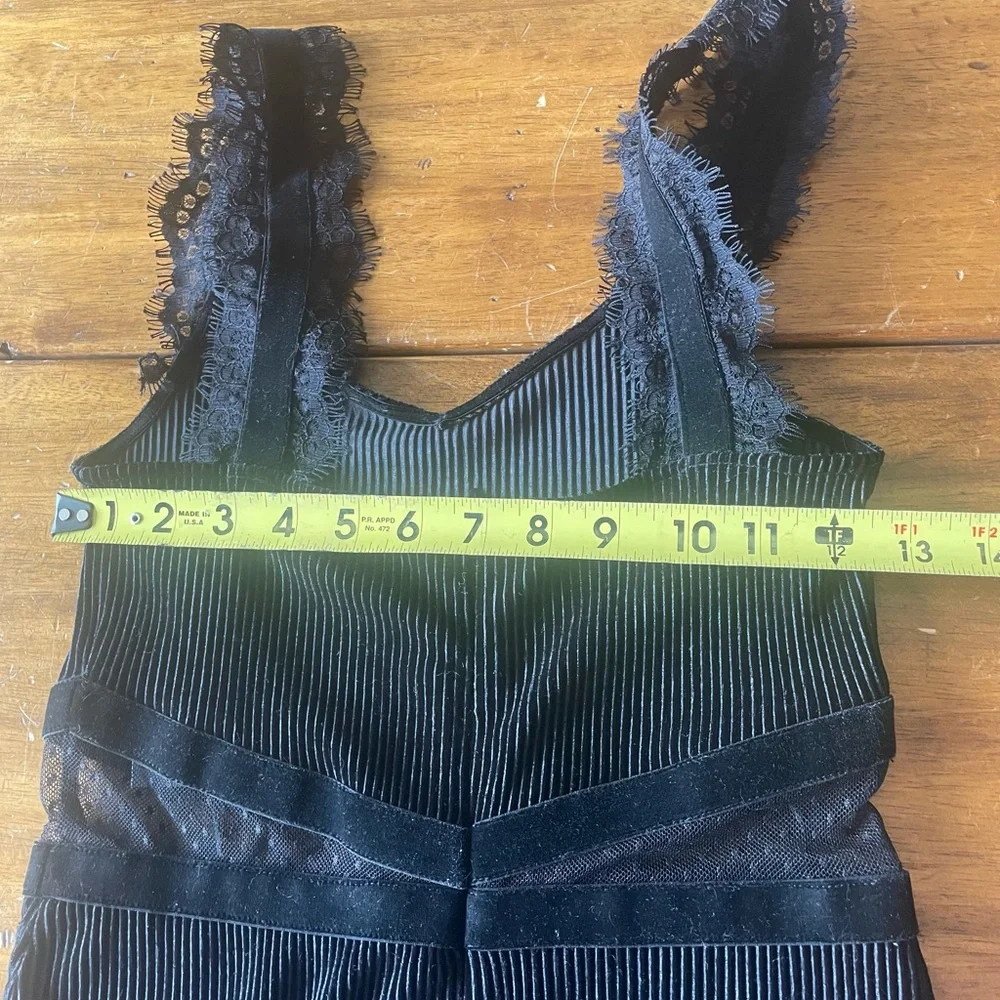 $148 French Connection Women's Black Sarelle Ottoman Lace Cocktail Dress Size 4 - Picture 12 of 15